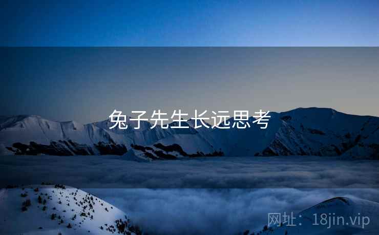 兔子先生长远思考 兔子先生长远思考