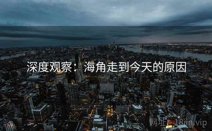 深度观察:海角走到今天的原因 深度观察:海角走到今天的原因