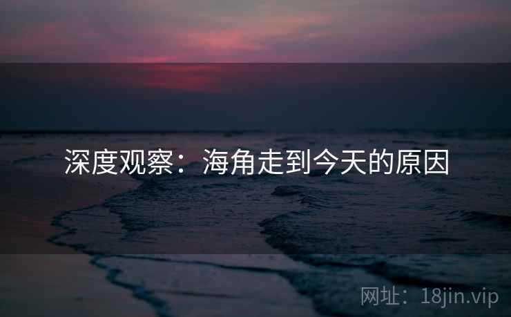 深度观察:海角走到今天的原因 深度观察:海角走到今天的原因
