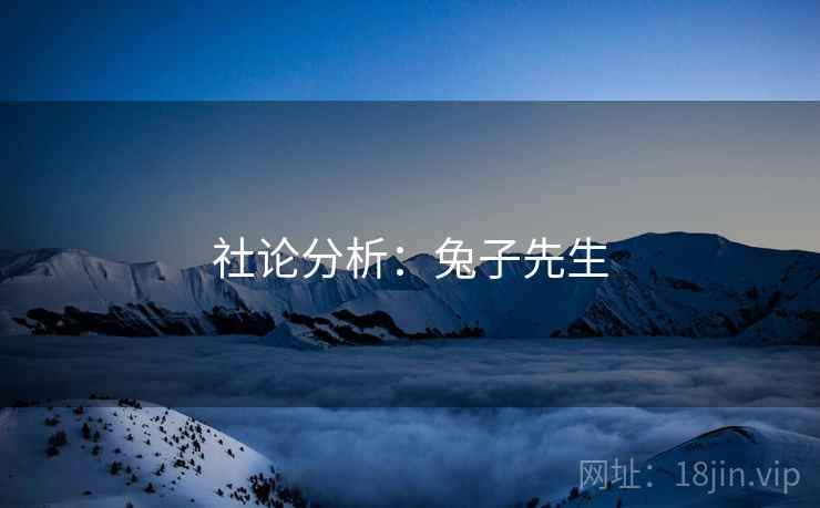 社论分析:兔子先生 社论分析:兔子先生